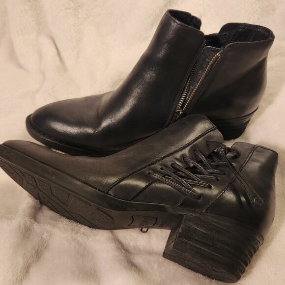 Born - Ankle Boot - Bessie - Black Smooth Leather - Size 9 (EU 40.5) - Picture 6 of 8